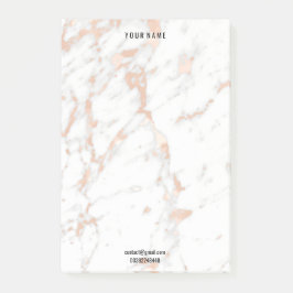 Notas Post-it® Dirección de nombre Lux Blanco Gris Blanco de Márm