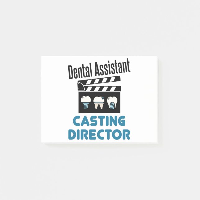Notas Post-it® Director de Ayudante Dental Casting (Anverso)