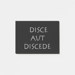 Notas Post-it® Discede la aut disce