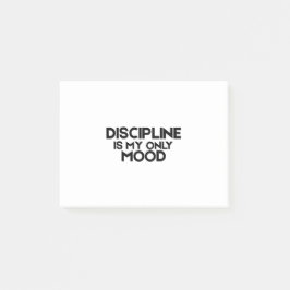Notas Post-it® Discipline Is My Only Mood Minimalist