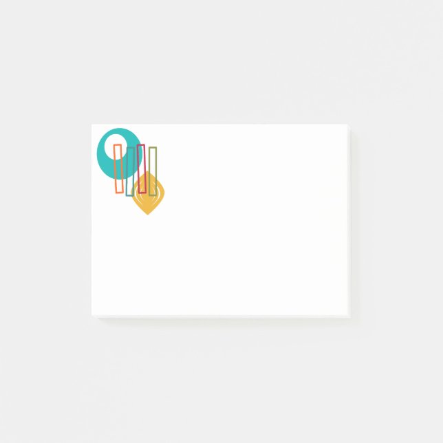 Notas Post-it® Diseño abstracto de MCM (Anverso)