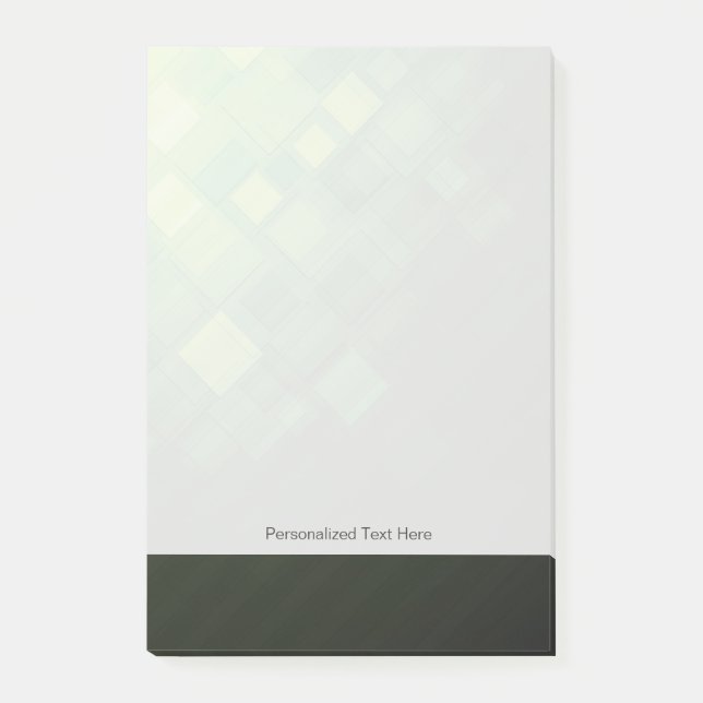 Notas Post-it® Diseño abstracto verde de la tecnología (Anverso)