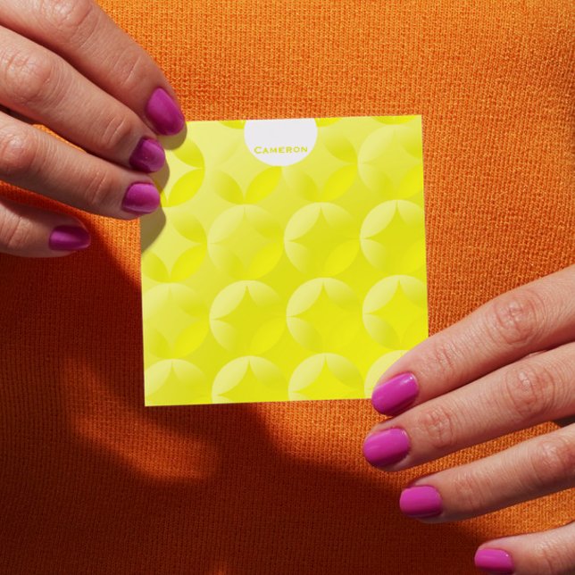 Notas Post-it® Diseño ambiental amarillo soleado personalizado (Subido por el creador)