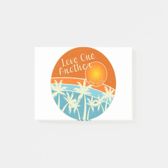 Notas Post-it® Diseño Cristiano Amar a los Demás (Anverso)