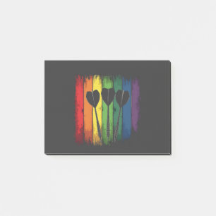 Notas Post-it® Diseño de arte moderno con colores LGBTQ Vintage