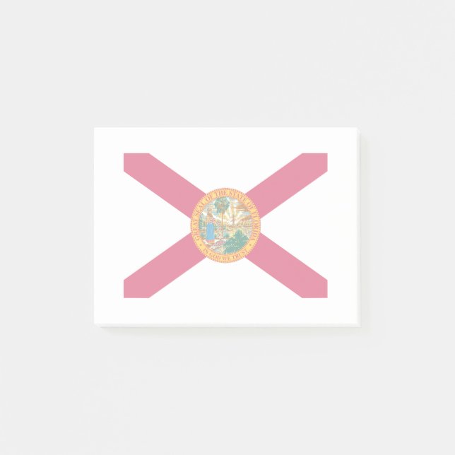 Notas Post-it® Diseño de bandera del estado de Florida (Anverso)