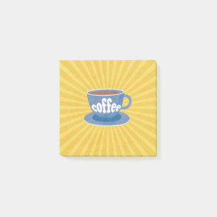 Notas Post-it® Diseño de café retro