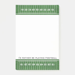 Notas Post-it® Diseño de campo de fútbol