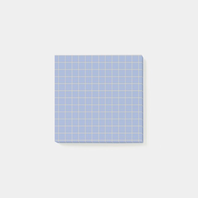 Notas Post-it® Diseño de cuadrícula con estilo de patrón de verif (Anverso)