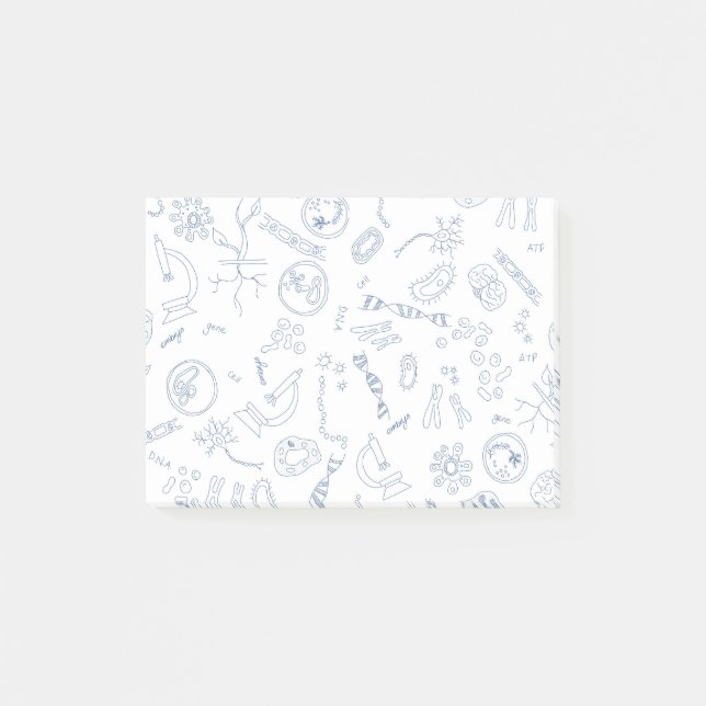 Notas Post-it® Diseño de diagramas científicos de biología (Anverso)