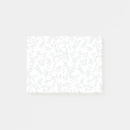 Notas Post-it® Diseño de diagramas de química en verde