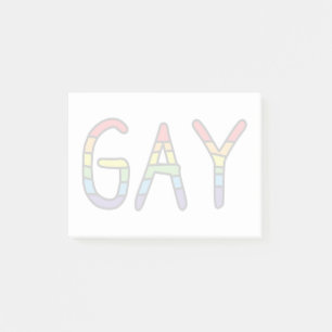 Notas Post-it® Diseño de Doodle Gay