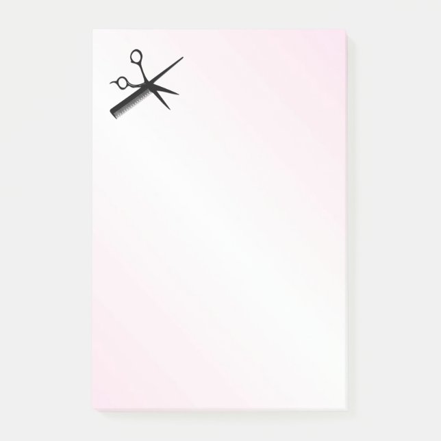 Notas Post-it® Diseño de esteticista rosa (Anverso)