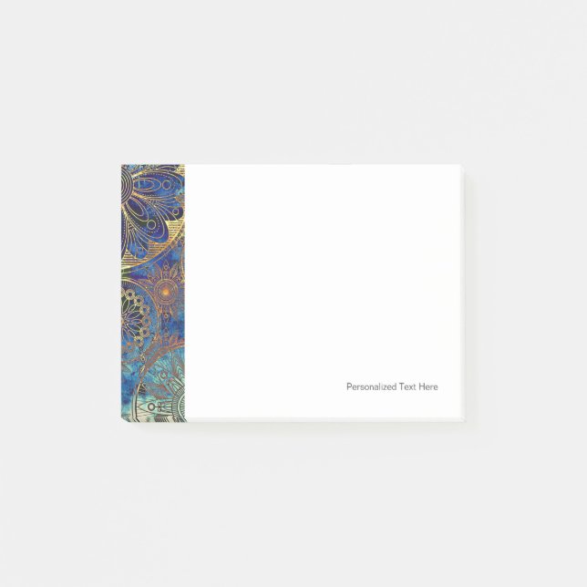 Notas Post-it® Diseño de fondo de arte (Anverso)