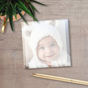 Notas Post-it® Diseño de fotografías cuadradas completas con nomb