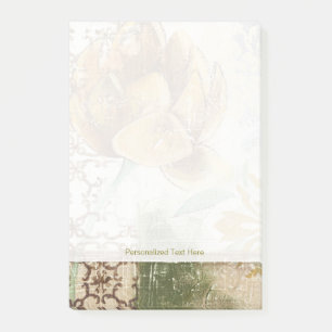 Notas Post-it® Diseño de Fresco Decorativo con Flor de Globo