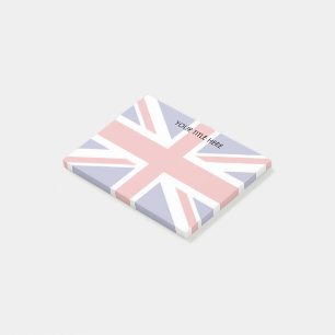 Notas Post-it® Diseño de la bandera británica Jack Personalizad