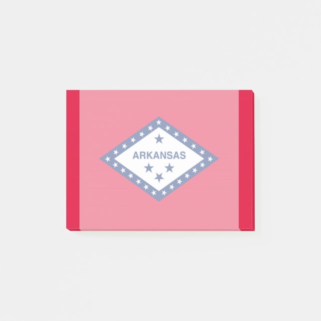 Notas Post-it® Diseño de la bandera del estado de Arkansas (Anverso)
