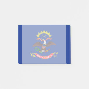 Notas Post-it® Diseño de la bandera del estado de Dakota del Nort