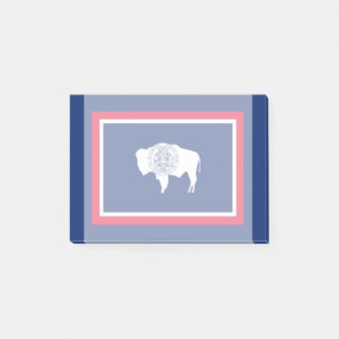 Notas Post-it® Diseño de la bandera del estado de Wyoming