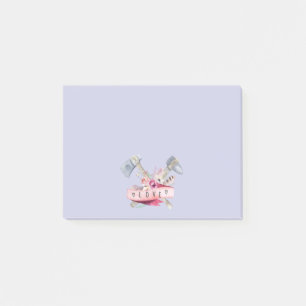 Notas Post-it® Diseño de martillo y acuarela Tomahawk