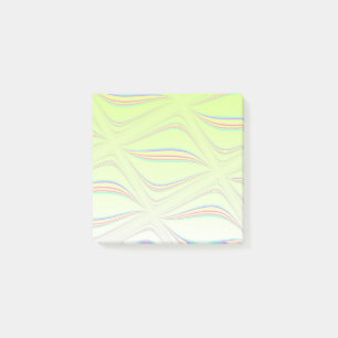 Notas Post-it® Diseño de Onda de Limón Flotante