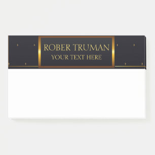 Notas Post-it® Diseño de oro Royal Luxury Blue