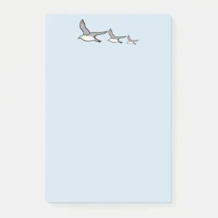Notas Post-it® Diseño de pájaros volando alto