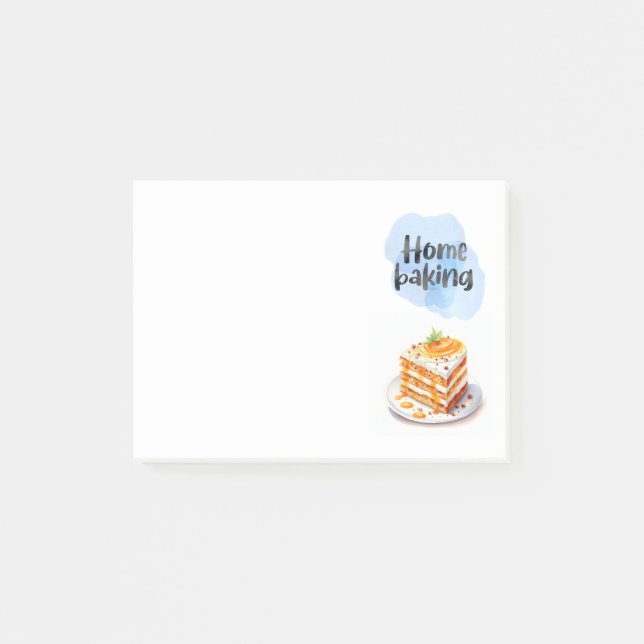 Notas Post-it® diseño de pastel dulce (Anverso)