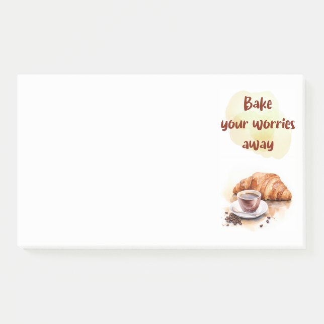 Notas Post-it® diseño de pastel dulce (Anverso)