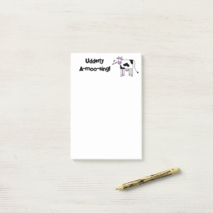 Notas Post-it® Diseño de Personalizado canto a-moo canto de vacas