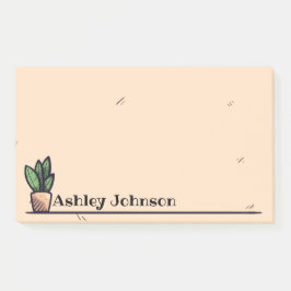 Notas Post-it® Diseño de planta simple Personalizado