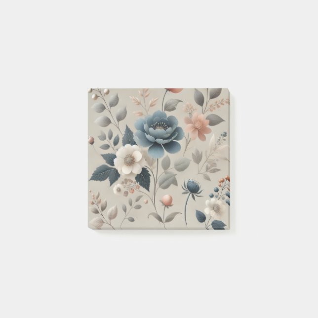 Notas Post-it® Diseño de primavera y verano de acuarela (Anverso)