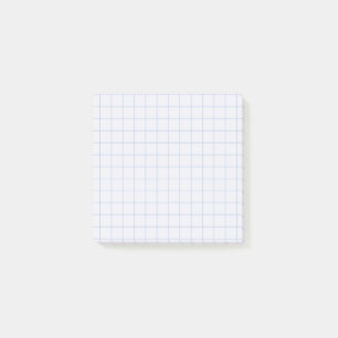 Notas Post-it® Diseño de rejilla suave de patrón azul claro