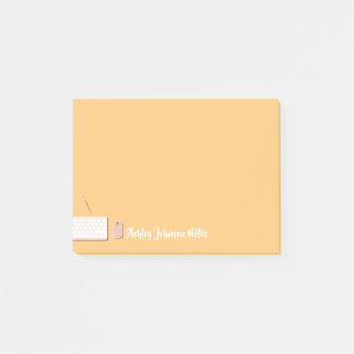 Notas Post-it® Diseño de teclado moderno Personalizado
