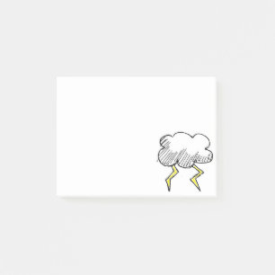 Notas Post-it® Diseño del día lluvioso de la tormenta personaliza
