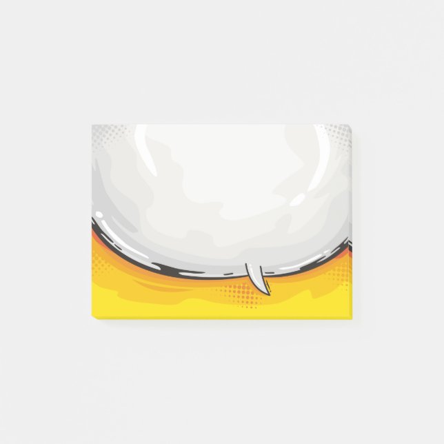 Notas Post-it® Diseño del Personalizado de burbujas de voz (Anverso)