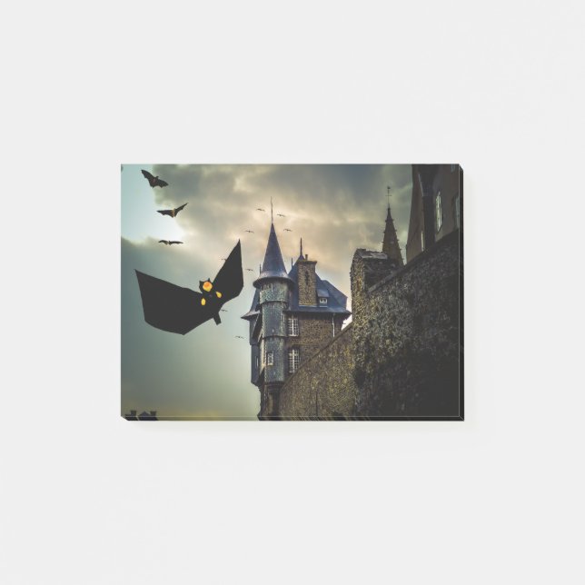 Notas Post-it® Diseño divertido para Halloween (Anverso)