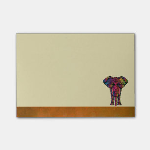 Notas Post-it® Diseño elefante negrita colores brillantes