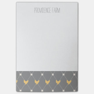 Notas Post-it® Diseño elegante de pollo Harlequin