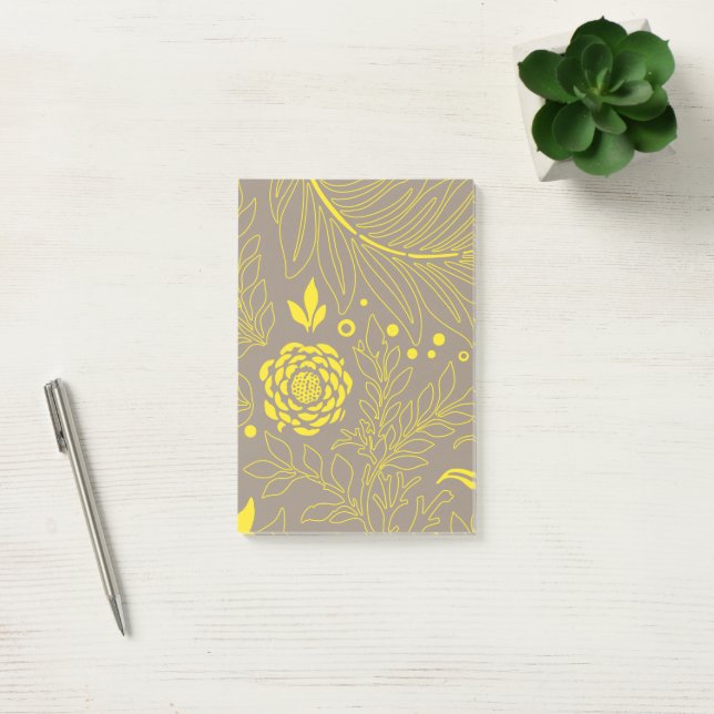 Notas Post-it® Diseño floral 18 (Oficina)