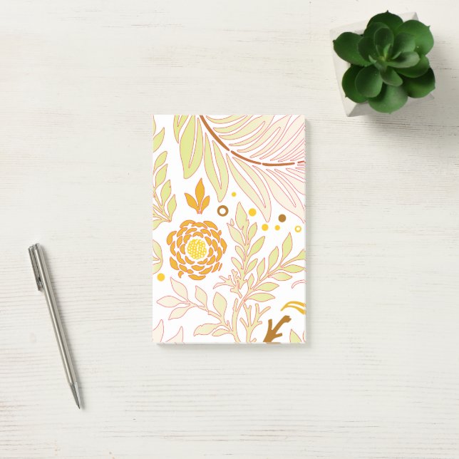 Notas Post-it® Diseño floral 19 (Oficina)