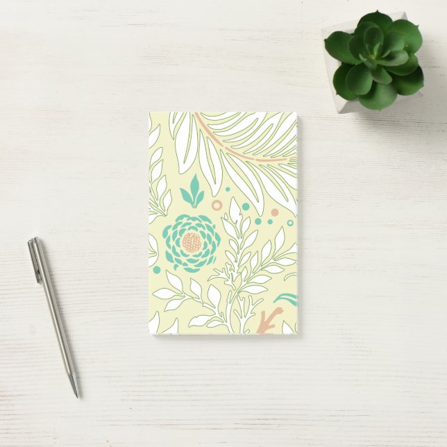 Notas Post-it® Diseño floral 21 (Oficina)