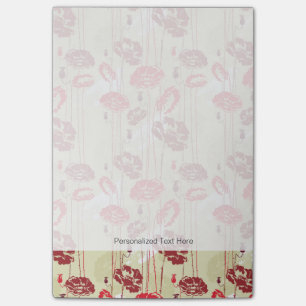 Notas Post-it® Diseño floral abstracto 2