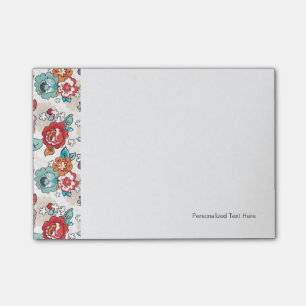 Notas Post-it® Diseño floral abstracto 5