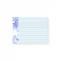 Diseño floral de acuarela azul, rayado