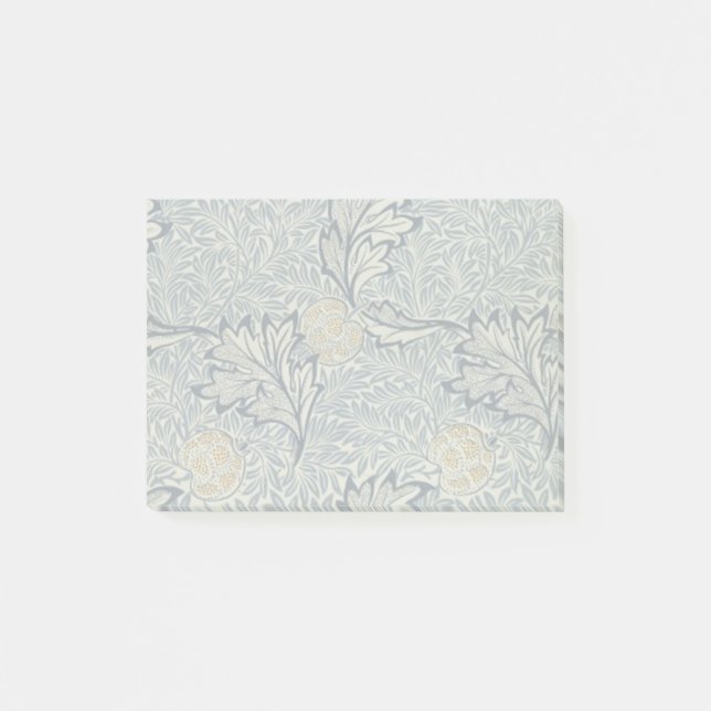 Notas Post-it® Diseño floral de flores William Morris Apple (Anverso)