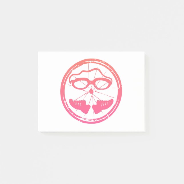 Notas Post-it® Diseño fresco de triatlón (Anverso)