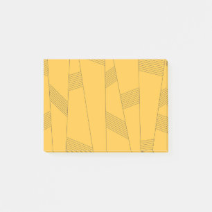 Notas Post-it® Diseño gráfico abstracto simple, amarillo y modern