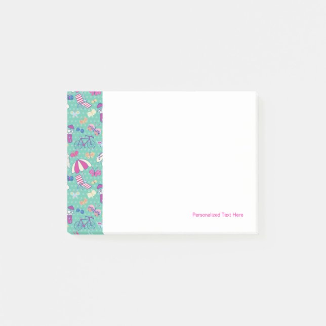 Notas Post-it® Diseño Hermoso Con Elementos De Verano (Anverso)